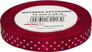 BREWIS Wstążka satynowa BREWIS kropki 12mm x 22m kolor 33 Brewis 1