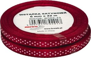 BREWIS Wstążka satynowa BREWIS kropki 6mm WSK6-33 Brewis 1