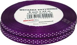 BREWIS Wstążka satynowa BREWIS kropki 6mm WSK6-34 Brewis 1