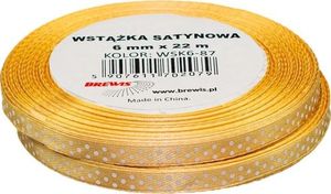 BREWIS Wstążka satynowa BREWIS kropki 6mm WSK6-87 Brewis 1