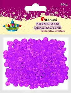 Titatnum Kreatywne Kryształki dekoracyjne TITANUM 40g - jasny fiolet Titatnum Kreatywne 1