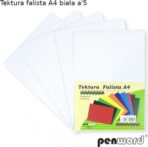 Penword Tektura falista PENWORD A4 5ark. - biała Penword 1