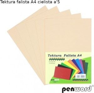 Penword Tektura falista PENWORD A4 5ark. - cielista Penword 1