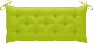 vidaXL Poduszka na ławkę ogrodową, jasnozielona, 120x50x7 cm, tkanina 1