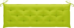 vidaXL Poduszka na ławkę ogrodową, jasnozielona, 150x50x7 cm, tkanina 1