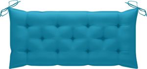 vidaXL Poduszka na ławkę ogrodową, niebieska, 120x50x7cm, tkanina 1