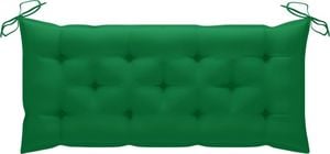 vidaXL Poduszka na ławkę ogrodową, zielona, 120x50x7 cm, tkanina 1