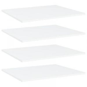 vidaXL Półki na książki, 4 szt., białe, 60x50x1,5 cm, płyta wiórowa 1
