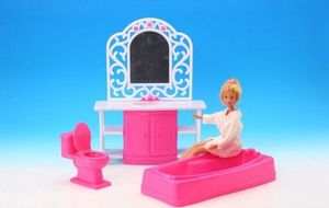 Lalka Barbie EduCORE ŁAZIENKA wanna duże lustro mebelki Barbie EduCORE 1
