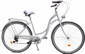 Dallas Bike Rower miejski 26'' 7-biegowy biały SPD 1