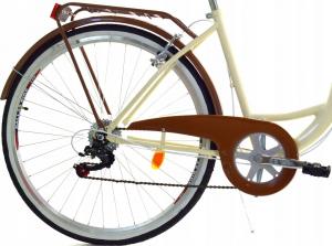 Dallas Bike Rower miejski 26'' 7-biegowy krem z brązem SPD 4