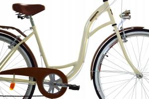Dallas Bike Rower miejski 26'' 7-biegowy krem z brązem SPD 5