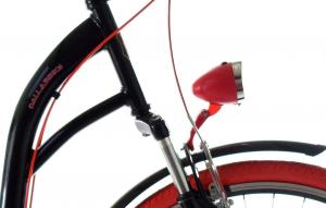 Dallas Bike Rower miejski 28'' 7-biegowy czarny z czerwonym SPD LUX 3