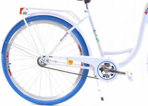 Dallas Bike Rower miejski 28'' biały z niebieskim SPD 2