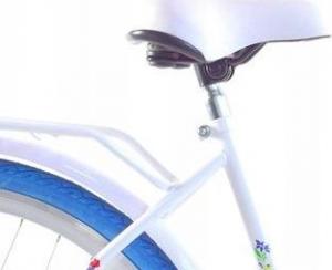 Dallas Bike Rower miejski 28'' biały z niebieskim SPD 3