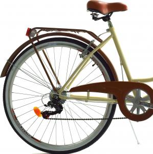Dallas Bike Rower miejski 28'' 7-biegowy kremowy z brązem SPD LUX 4