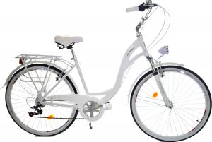 Dallas Bike Rower miejski 28'' z aluminiową ramą 7-biegowy biały ALU SPD 1