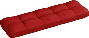 vidaXL Poduszka na sofę ogrodową, czerwona, 120x40x12 cm, tkanina 1