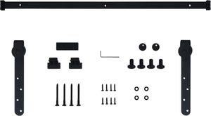 vidaXL System do drzwi przesuwnych, stal węglowa, 152 cm 3