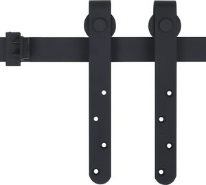 vidaXL System do drzwi przesuwnych, stal węglowa, 152 cm 4