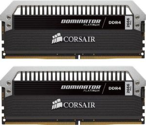 Pamięć Corsair Dominator Platinum, DDR4, 32 GB, 2666MHz, CL15 (CMD32GX4M2A2666C15) 1