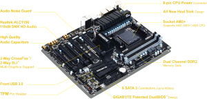 Płyta główna Gigabyte GA-990FXA-UD3 R5, AM3+, DDR3, SATA3, USB 3.0, ATX 2
