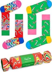 Happy Socks Skarpety Happy Socks 2-pak Psychedelic Candy Cane XCCA02-0100 41-46 1
