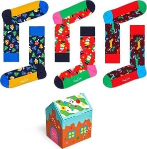 Happy Socks Zestaw skarpetek Happy Socks 3-pak Holiday XWLD08-0100 41-46 1