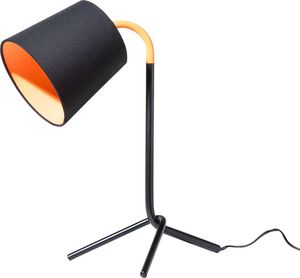 Lampa stołowa Beliani Lampka biurkowa regulowana metalowa czarna MOOKI 1