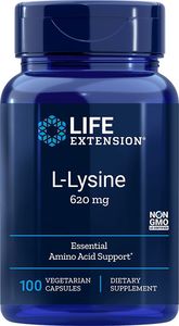 Life Extension Life Extension - L-lizyna, 620 mg, 100 kapsułek roślinnych 1