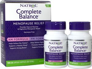 NATROL Natrol - Complete Balance, Menopauza AM/PM , 30+30 kapsułek 2
