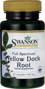 Swanson Swanson - Yellow Dock Root, 400mg, 60 kapsułek 1