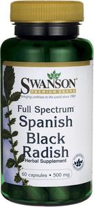 Swanson Swanson - Hiszpańska Czarna Rzodkiew Full-Spectrum, 500mg, 60 kapsułek 1