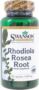 Swanson Swanson - Korzeń Rhodiola Rosea, 400mg, 100 kapsułek 1