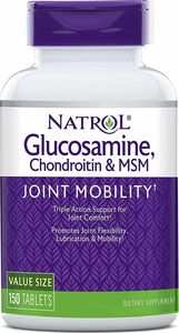 NATROL Natrol - Glukozamina, Chondroityna, MSM, 150 tabletek 1