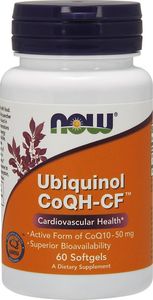NOW Foods NOW Foods - Ubichinol CoQH-CF, 60 kapsułek miękkich 1