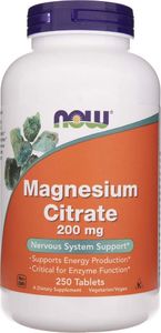NOW Foods NOW Foods - Magnesium Citrate, 200 mg, 250 tabletek 1
