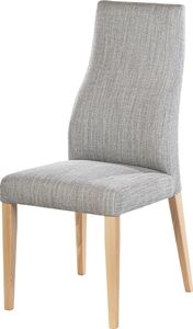 Selsey Krzesło tapicerowane Dreta jasnoszare w tkaninie 1