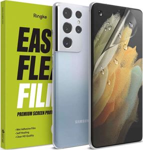 4kom.pl 2x Folia hydrożelowa Ringke Dual Easy Flex Film do Samsung Galaxy S21 Ultra 2