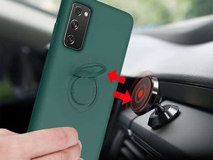 Alogy Etui silikonowe Ring Ultra Slim Alogy do Samsung Galaxy S20 Plus Zielone 4