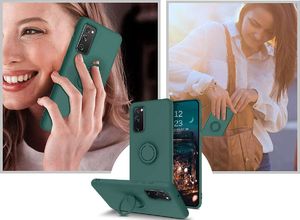Alogy Etui silikonowe Ring Ultra Slim Alogy do Samsung Galaxy S20 Plus Zielone 5