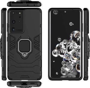 Alogy Etui Alogy Stand Ring Armor do Samsung Galaxy S21 Ultra czarne 4