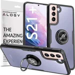 Alogy Etui Alogy Ring Holder Clear Armor do Samsung Galaxy S21 Plus czarne 1