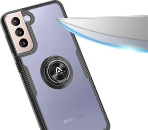Alogy Etui Alogy Ring Holder Clear Armor do Samsung Galaxy S21 Plus czarne 3