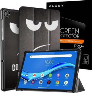 Etui na tablet Alogy Book Cover Lenovo M10 Plus 10.3 TB-X606 Don't touch my pad + Szkło Alogy 1