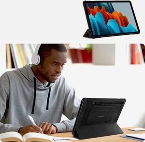 Etui na tablet Spigen Etui Spigen Rugged Armor Pro do Samsung Galaxy Tab S7 11.0 T870/T875 Black 11