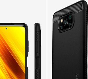 Spigen Etui Spigen Rugged Armor do Xiaomi Poco X3 NFC Matte Black 6