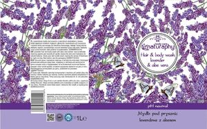 BluxCosmetics Mydło pod prysznic lawendowe z aloesem 1L 2