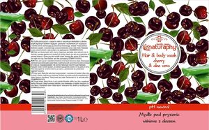 BluxCosmetics Mydło pod prysznic wiśniowe z aloesem 1L 2