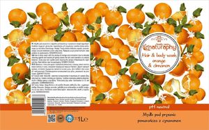 BluxCosmetics Mydło pod prysznic pomarańcza z cynamonem 1L 2